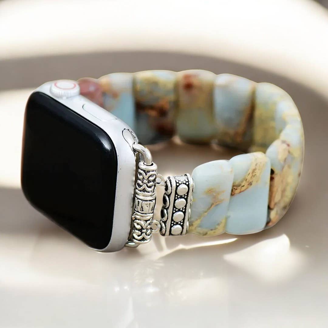 Earth Tibetan Jasper Stretch Apple Watch Strap