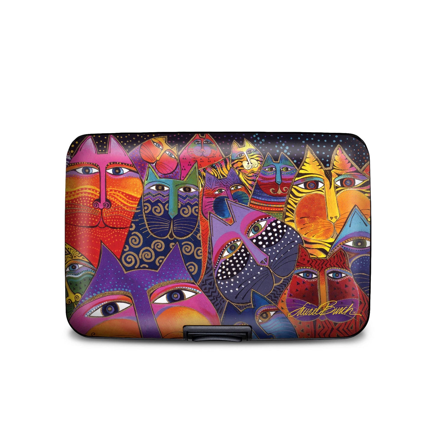 Laurel Burch Fantasticats Armored Wallet - RFID Blocking Security with Artistic Design