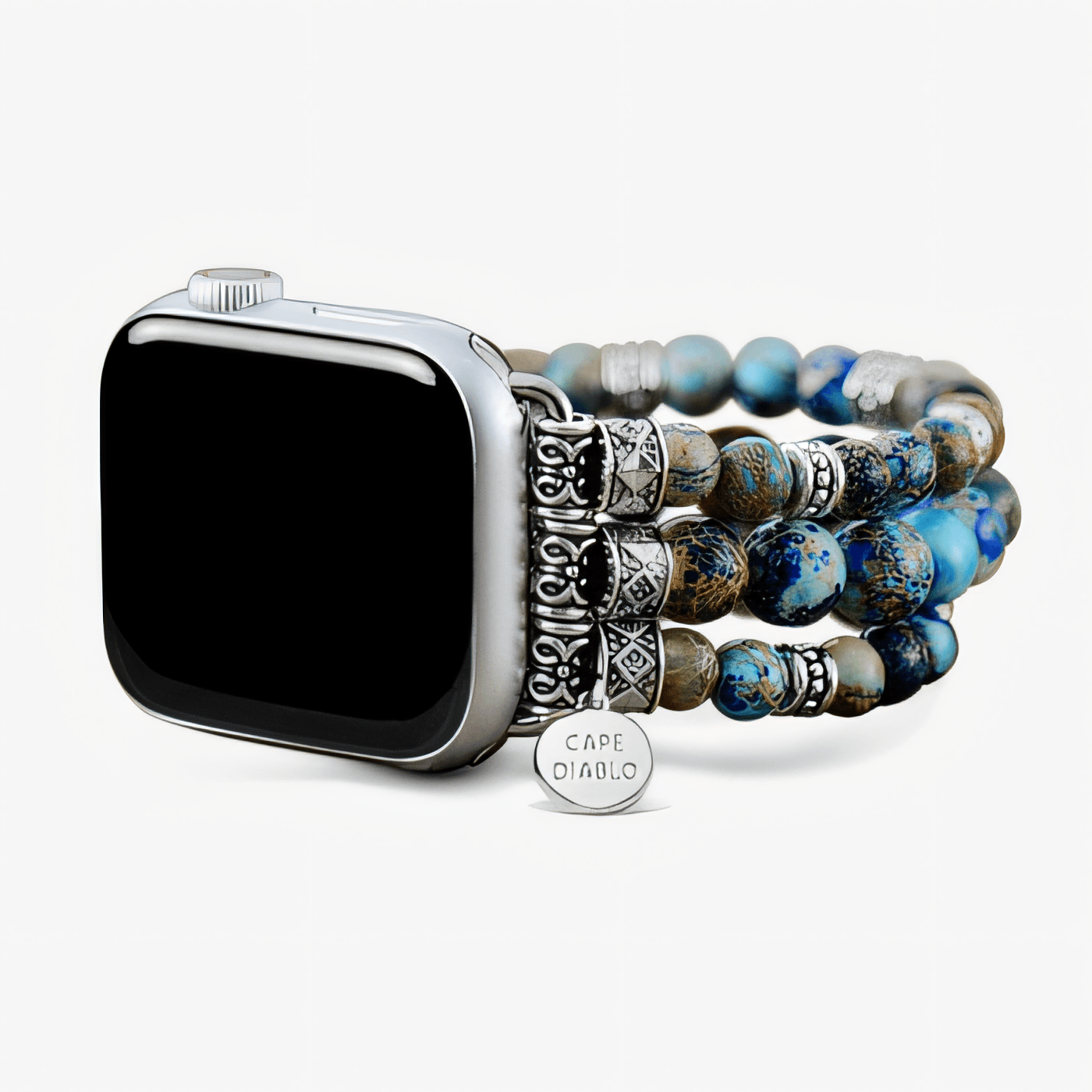 Imperial Turquoise Jasper Stretch Apple Watch Strap
