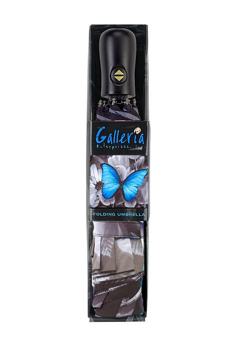 Blue Morpho Butterfly Folding Umbrella