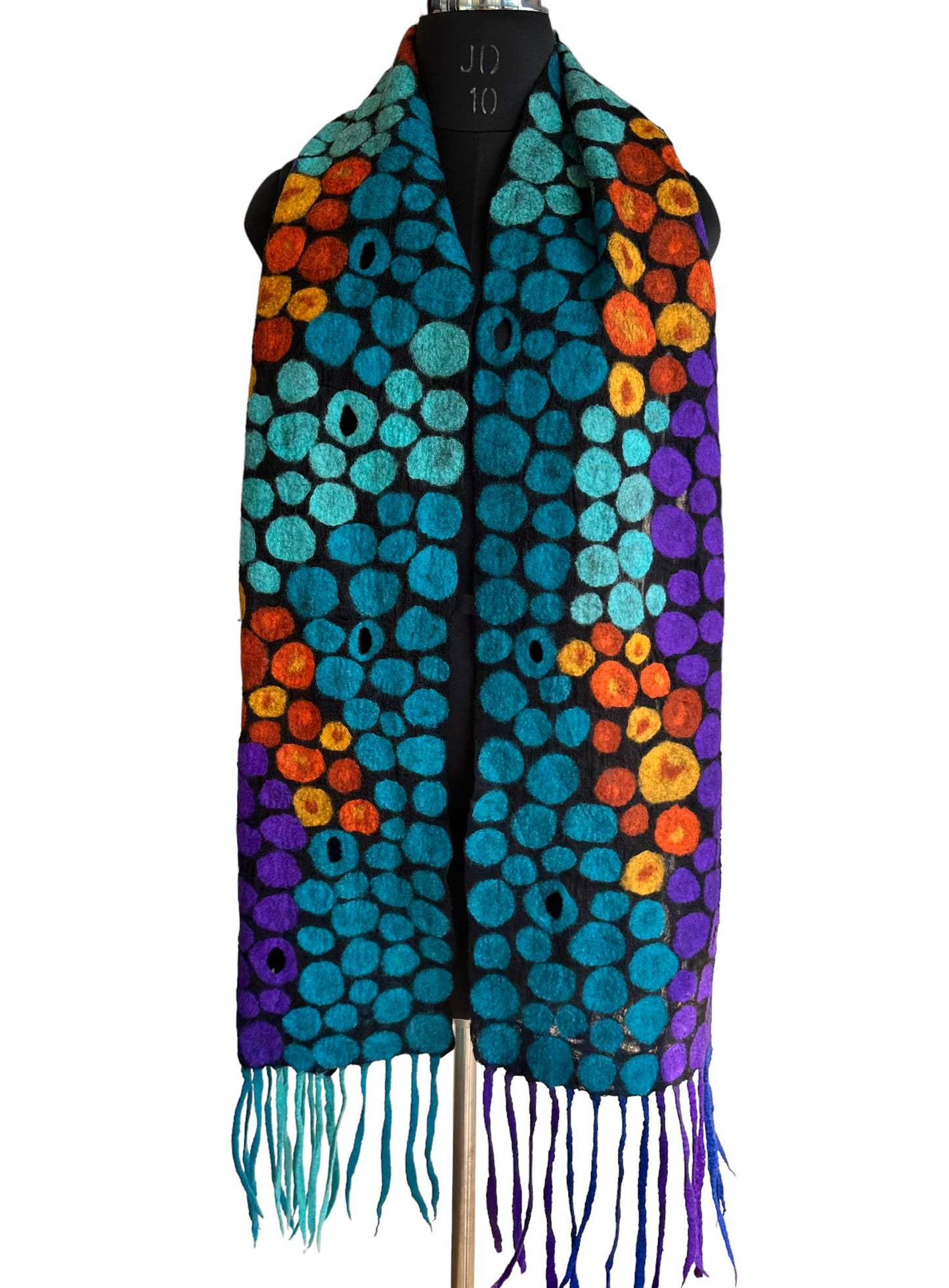 Stepping Stones Merino Wool Scarf - Fair Trade Nepal Artisan