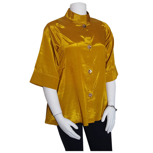 X - Gold Swing Art Top - Clearance
