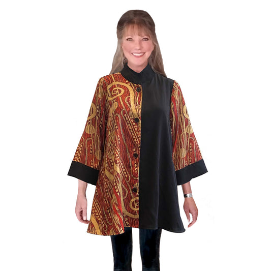 Klimt Hygieia Red Dress Art Swing Top