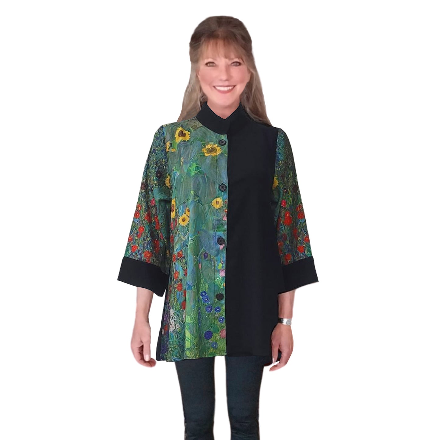 Klimt Country Garden Swing Art Top
