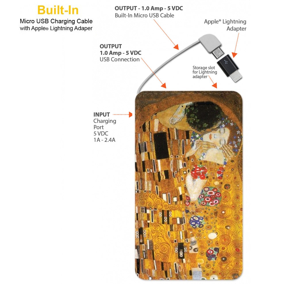 Klimt The Kiss Portable Power Bank
