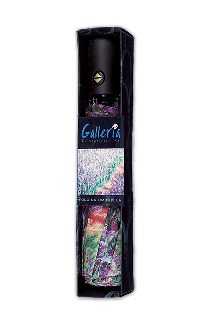 Monet Artists Garden at Giverny Folding Art Umbrella