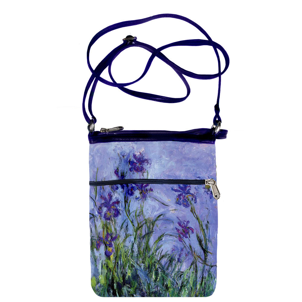 Monet Lilac Irises Hipster Bag
