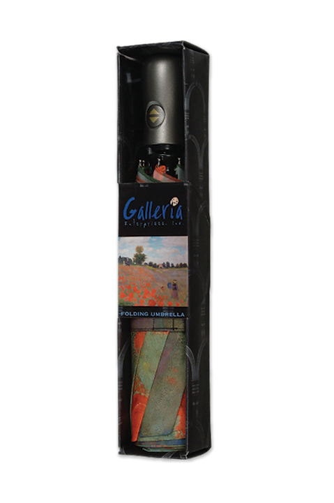 Monet Field of Poppies Folding Art Umbrella