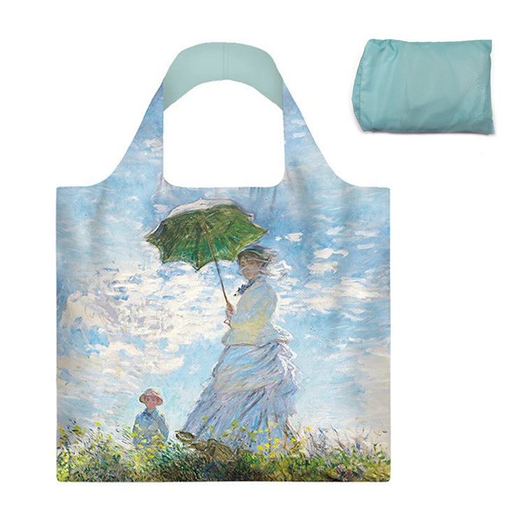 Monet Woman With Umbrella Shopping Tote