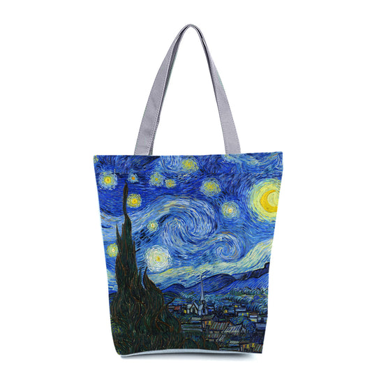 Van Gogh Starry Night Art Tote Bag