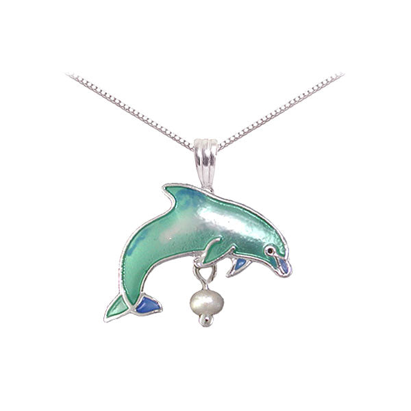 Pearl Dolphin Necklace