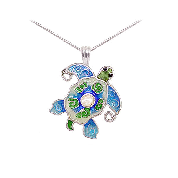 Pearly Sea Turtle Necklace