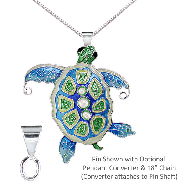 Pearly Sea Turtle Necklace