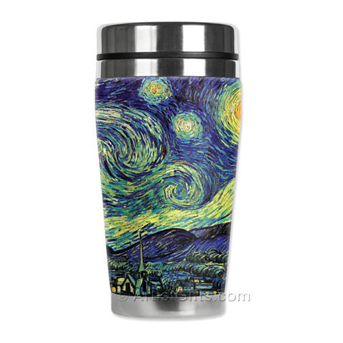 Starry Night Insulated Travel Art Mug