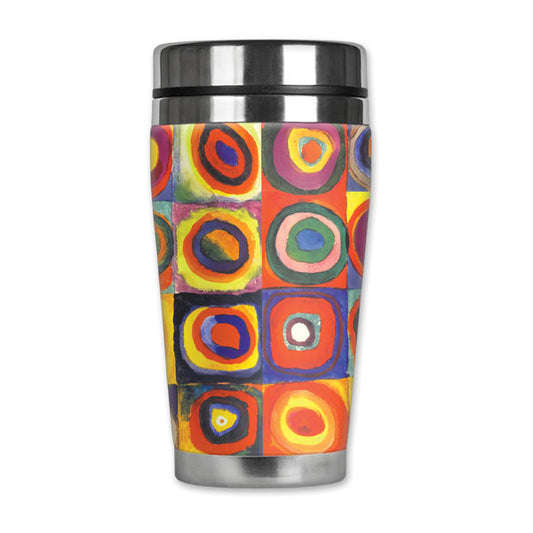 Kandinsky Squares & Circles Travel Mug