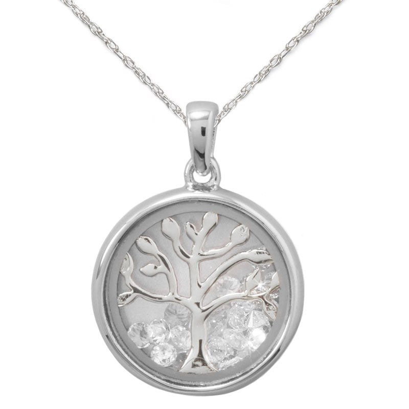 Tree of Life Necklace - Silver Tree Side
