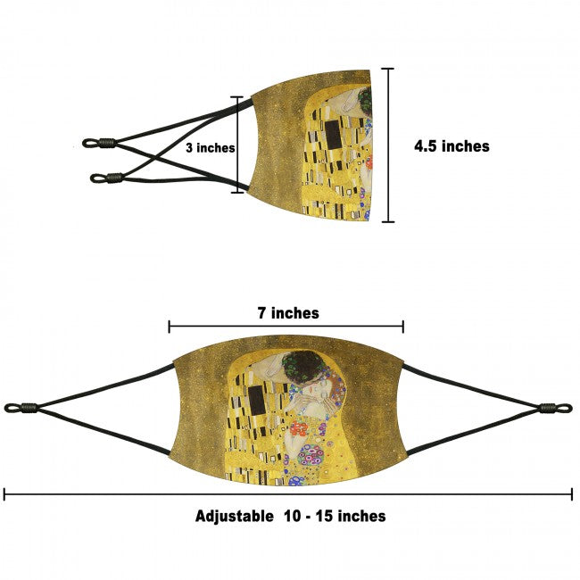 Dimensions of Kiss Adjustable  Facemask
