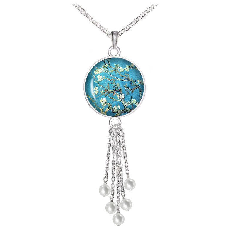 Matching Almond Tree Fringe Necklace - Sold Separately