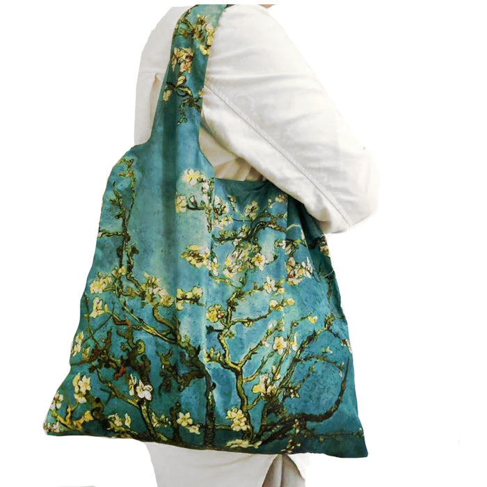 Van Gogh Almond Blossoms Shopping Bag in use.