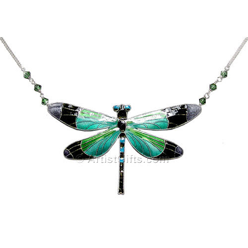 Gossamer Wing Dragonfly Necklace
