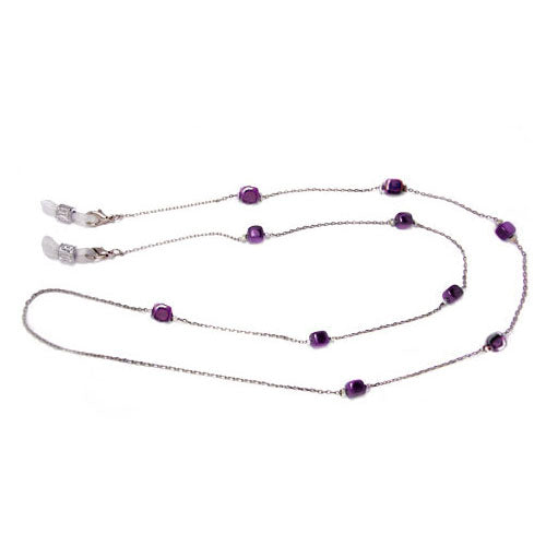 Purple Elegance Eyeglass Chains for Reading Glasses