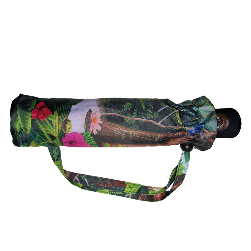 Auto Folding Rainforest Umbrella in Matching Cover