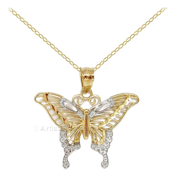 Gold Swallowtail Butterfly Necklace