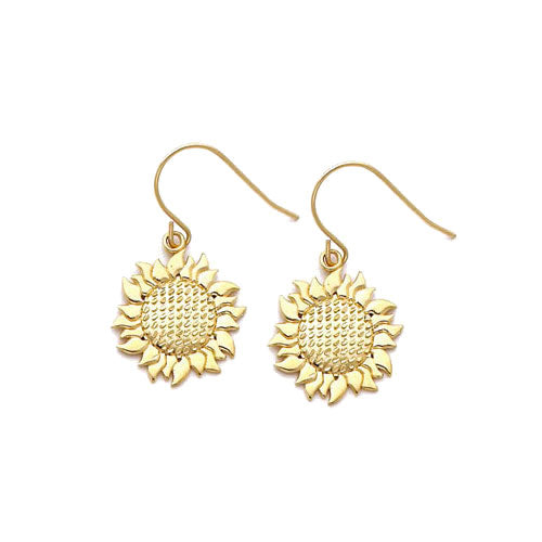 Matching Gold Sunflower Earrings - Sold Separately