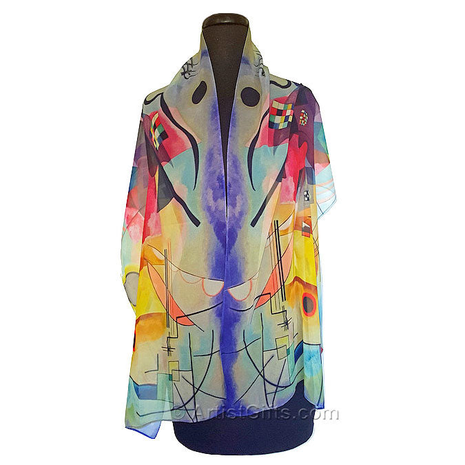 Kandinsky Scarf on Mannequin