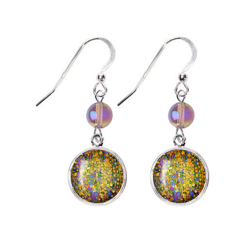 Klimt The Kiss Art Earrings