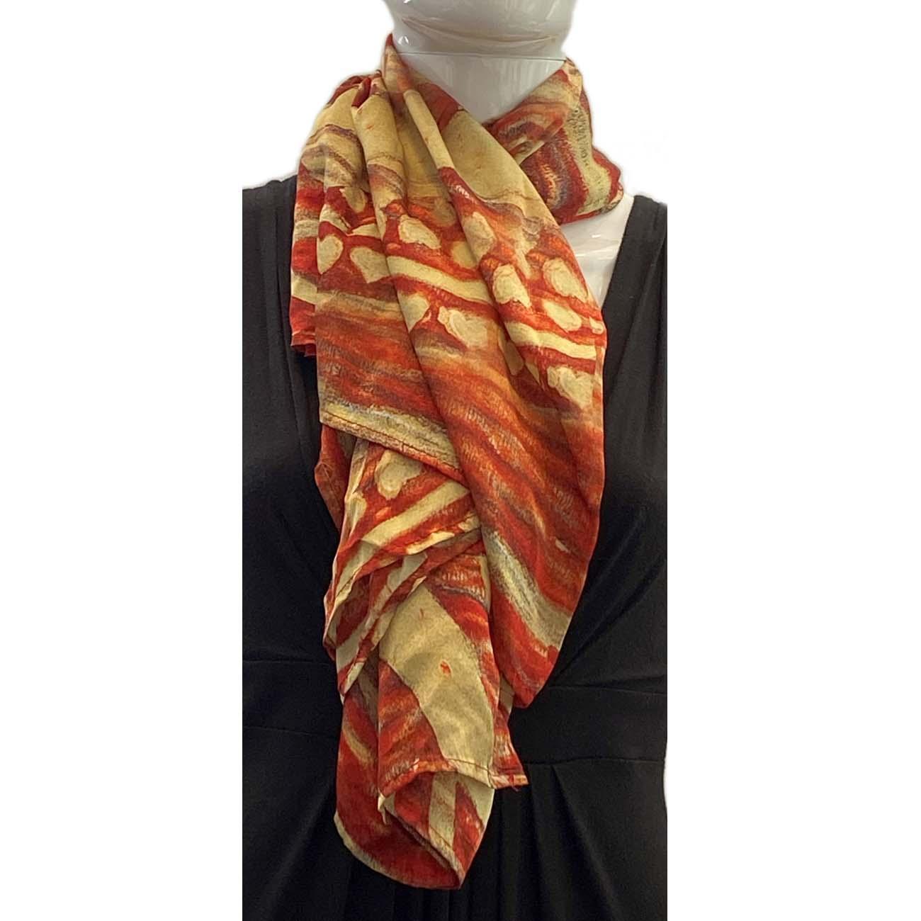 Klimt Hygieia Red Dress Art Popover Top or Scarf