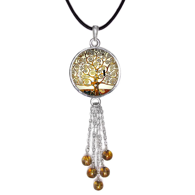 Matching Tree of Life Fringed Necklace - Sold Separately