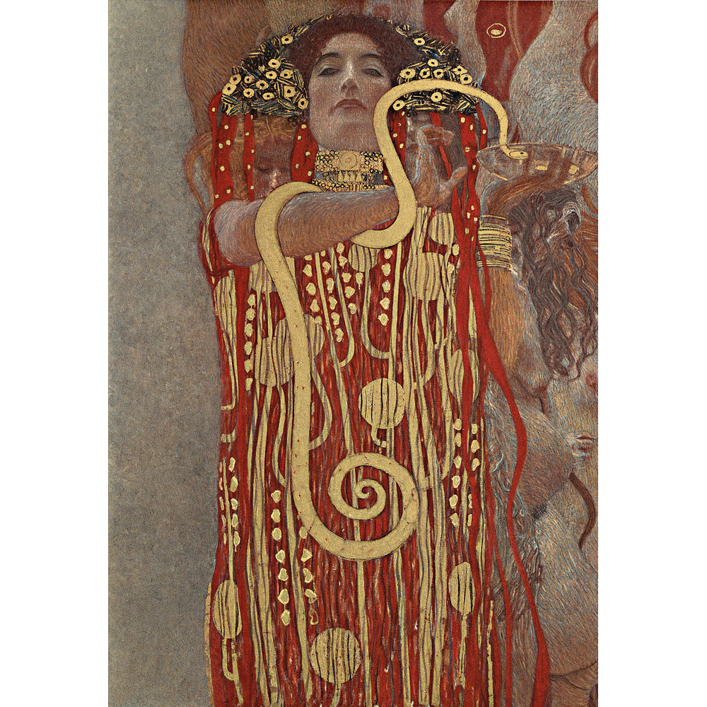 Klimt Hygieia Red Dress Art Scarf