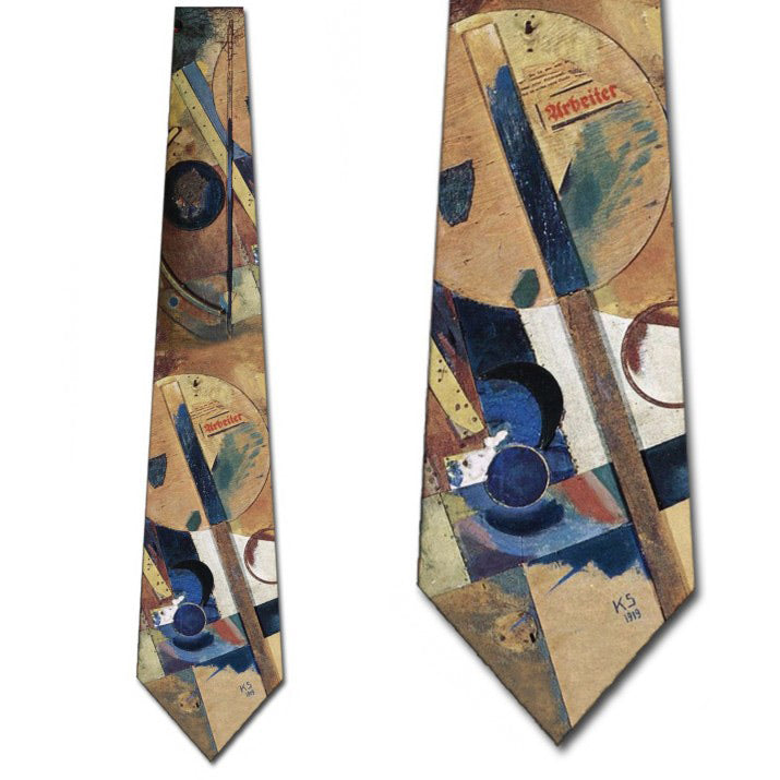 Kurt Schwitter Art Necktie with Closeup Detail