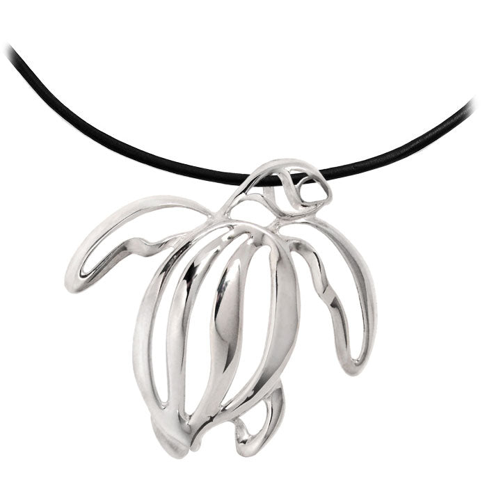 Loggerhead Sea Turtle Necklace with Neoprene Cord