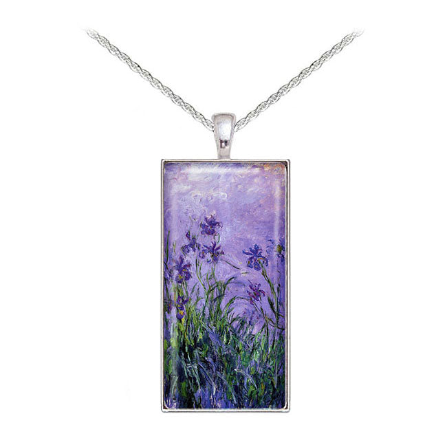 Matching Monet Lilac Irises Necklace - Sold Separately