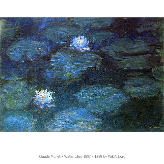 Inspirational Monet Water Lilies Painting from 1897-1899