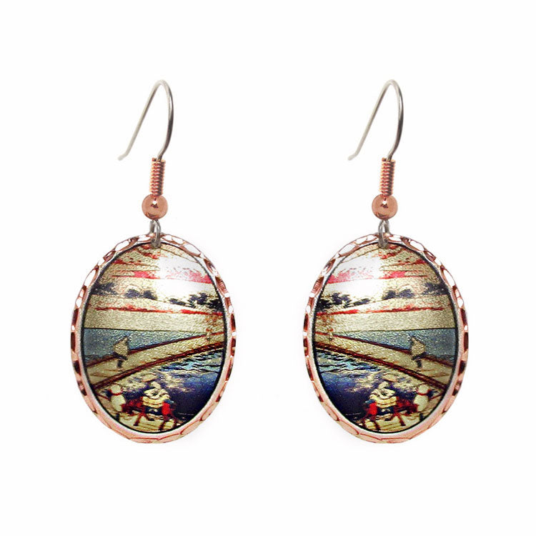 Munch The Scream Art Earrings