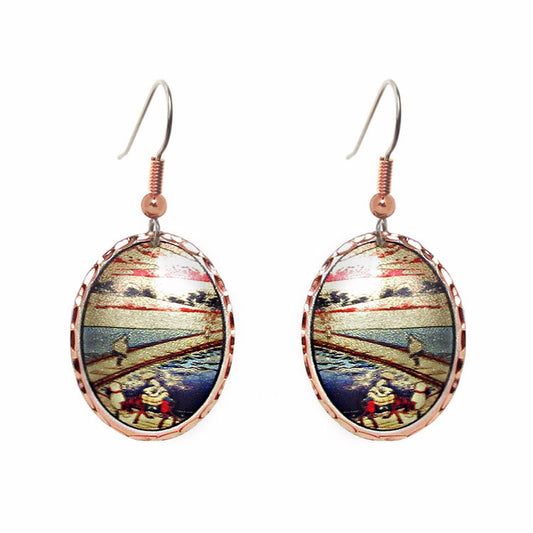 Munch The Scream Art Earrings