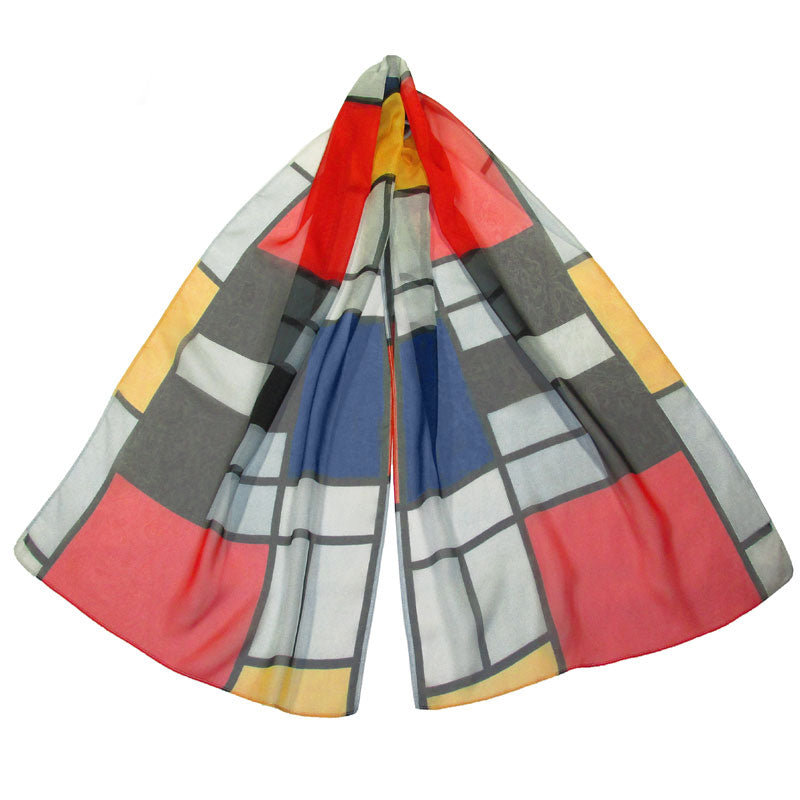 Piet Mondrian Abstract Art Scarf