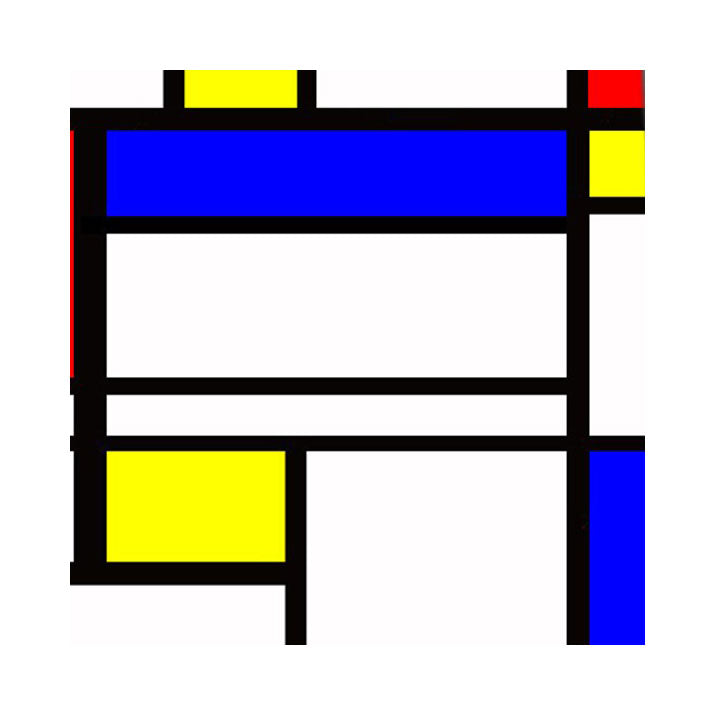 Abstract Art Piet Mondrian Necktie Detail