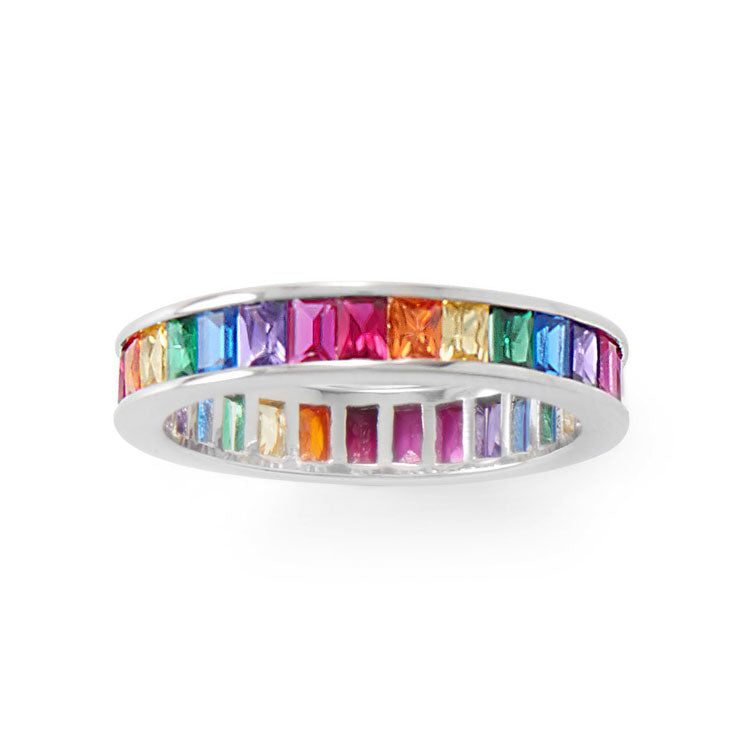 Matching CZ Eternity Ring - Sold Separately