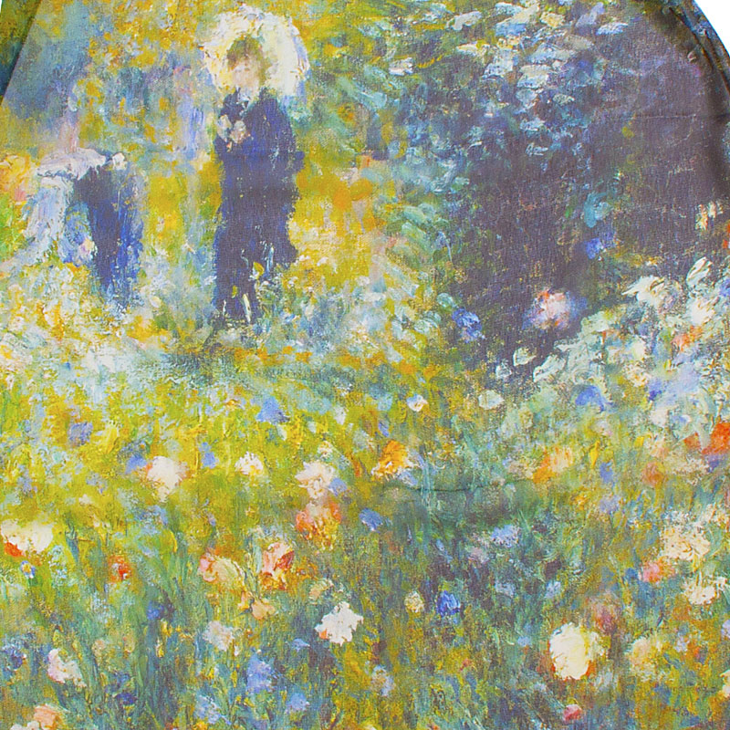 Detail of Renoir Chiffon Art Scarf