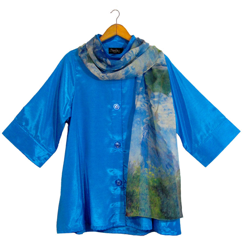 Sapphire Swing Top with Monet Scarf - Sold Separately