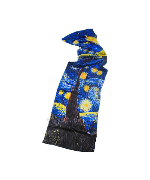 Van Gogh Starry Night Scarf - Full View