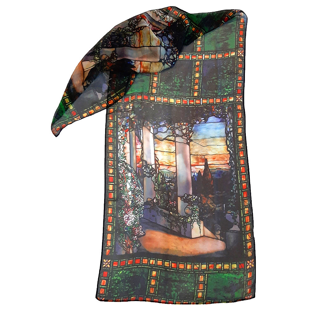 Tiffany Window Art Scarf - full view