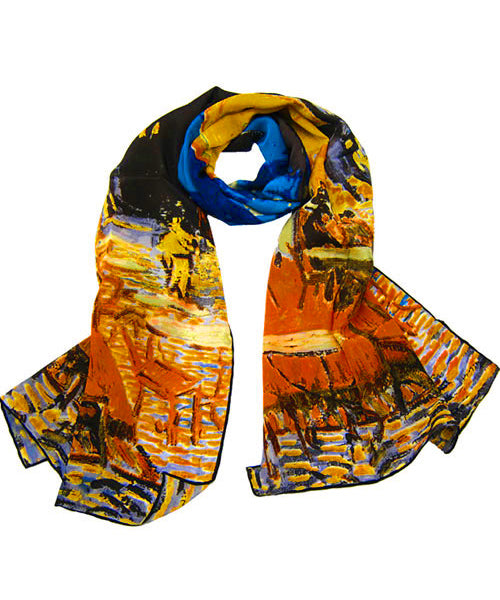 Van Gogh Cafe Silk Scarf