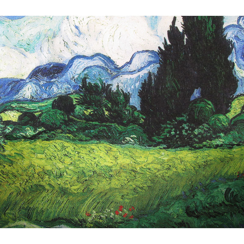 Close-up Detail of Cypress Art Scarf