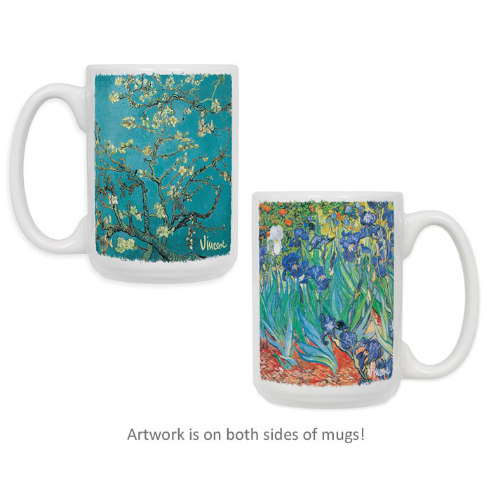 Van Gogh Flowers Coffee Mug Gift Set