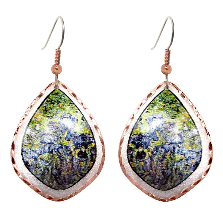 Van Gogh Irises Teardrop Earrings